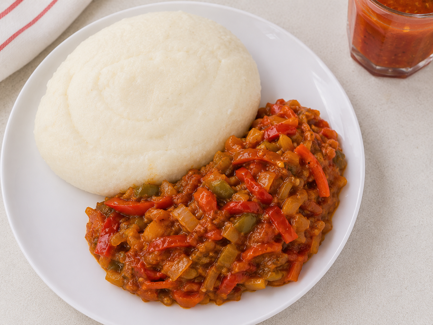 Chakalaka and pap